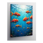 Tablo Mega Kanvas Tablo Akvaryum Balıkları 70 X 100 Cnvsdkey-129474-70-100