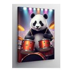 Tablo Mega Kanvas Tablo Bateri Çalan Panda 70 X 100 Cnvsdkey-124453-70-100