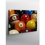 Tablo Mega Kanvas Tablo Bilardo Topları Renkli YTCNVS504542, 50 x 70