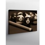 Tablo Mega Kanvas Tablo Bilardo Topları Ve Iska YTCNVS505326, 50 x 70