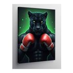 Tablo Mega Kanvas Tablo Boks Eldivenli Kara Panter 70 X 100 Cnvsdkey-128334-70-100