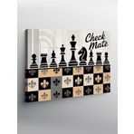 Tablo Mega Kanvas Tablo Checkmate Satranç Posteri YTCNVS501895, 70 x 100