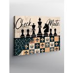 Tablo Mega Kanvas Tablo Checkmate Satranç Stratejisi YTCNVS504183, 100 x 140