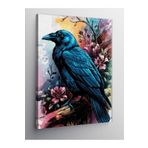 Tablo Mega Kanvas Tablo Çiçeklerle Kuş 50 X 70 Cnvsdkey-123543-50-70