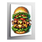 Tablo Mega Kanvas Tablo Dev Hamburger 100 X 140 Cnvsdkey-124449-100-140