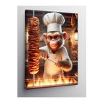 Tablo Mega Kanvas Tablo Döner Çevirmesi Yapan Maymun 70 X 100 Cnvsdkey-128252-70-100