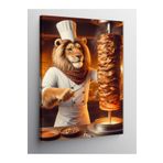 Tablo Mega Kanvas Tablo Döner Kesen Aslan 100 X 140 Cnvsdkey-128536-100-140