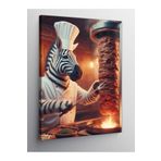 Tablo Mega Kanvas Tablo Döner Ustası Zebra 50 X 70 Cnvsdkey-129113-50-70