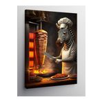 Tablo Mega Kanvas Tablo Döner Ustası Zebra 70 X 100 Cnvsdkey-127896-70-100