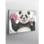 Tablo Mega Kanvas Tablo Donut Tutan Panda YTCNVS501924, 100 x 140