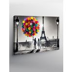 Tablo Mega Kanvas Tablo Eyfel Kulesi Ve Balonlar YTCNVS504150, 70 x 100