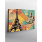 Tablo Mega Kanvas Tablo Eyfel Kulesi Ve Paris Teması YTCNVS501928, 100 x 140