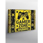 Tablo Mega Kanvas Tablo Gamer Uyarı Posteri YTCNVS500999, 50 x 70