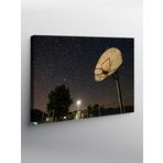 Tablo Mega Kanvas Tablo Gece Basketbol Sahası YTCNVS500416, 100 x 140