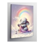 Tablo Mega Kanvas Tablo Gökkuşağı Ve Fil 50 X 70 Cnvsdkey-125203-50-70