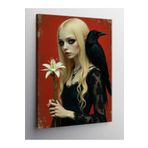 Tablo Mega Kanvas Tablo Gotik Kuş Ve Çiçek 70 X 100 Cnvsdkey-129530-70-100