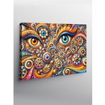 Tablo Mega Kanvas Tablo Gözler Ve Soyut Sanat YTCNVS503547, 100 x 140