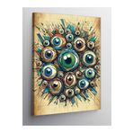 Tablo Mega Kanvas Tablo Gözlerden Oluşan Sanat Eseri 70 X 100 Cnvsdkey-123395-70-100