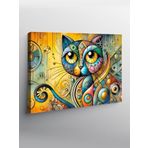 Tablo Mega Kanvas Tablo Hipnotik Kedi Gözü YTCNVS505048, 50 x 70