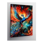 Tablo Mega Kanvas Tablo Kızıl Kanatlı Tavus Kuşu 70 X 100 Cnvsdkey-117198-70-100