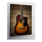 Tablo Mega Kanvas Tablo Klasik Akustik Gitar 70 X 100 Cnvsdkey-125856-70-100