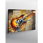 Tablo Mega Kanvas Tablo Klasik Elektro Gitar Çizimi YTCNVS501746, 70 x 100