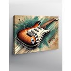 Tablo Mega Kanvas Tablo Klasik Elektro Gitar YTCNVS501407, 70 x 100