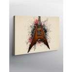 Tablo Mega Kanvas Tablo Klasik Elektro Gitar YTCNVS501529, 100 x 140