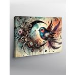 Tablo Mega Kanvas Tablo Kuş Ve Çiçek Deseni YTCNVS502920, 50 x 70
