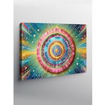 Tablo Mega Kanvas Tablo Mandala Renk Patlaması YTCNVS502398, 100 x 140
