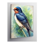 Tablo Mega Kanvas Tablo Mavi Kırlangıç Kuşu 100 X 140 Cnvsdkey-123947-100-140