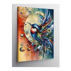 Tablo Mega Kanvas Tablo Mavi Kuş Ve Desenler 100 X 140 Cnvsdkey-117241-100-140