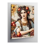 Tablo Mega Kanvas Tablo Nar Taçlı Kadın 70 X 100 Cnvsdkey-129133-70-100