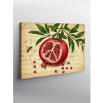 Tablo Mega Kanvas Tablo Nar Ve Yaprak Deseni YTCNVS500517, 100 x 140