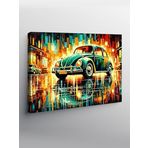 Tablo Mega Kanvas Tablo Neon Işıklı Araba YTCNVS503438, 100 x 140