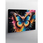 Tablo Mega Kanvas Tablo Neon Mavi Kelebek YTCNVS504766, 70 x 100