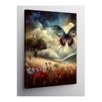 Tablo Mega Kanvas Tablo Ormandaki Kelebek 100 X 140 Cnvsdkey-117247-100-140