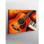 Tablo Mega Kanvas Tablo Piyano Ve Klasik Gitar YTCNVS503516, 50 x 70