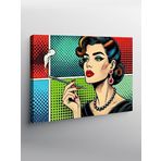 Tablo Mega Kanvas Tablo Pop Art Kadın Portresi YTCNVS506552, 50 x 70