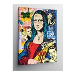 tablo mega Kanvas Tablo Pop Art Mona Lisa, 100cm x 140cm