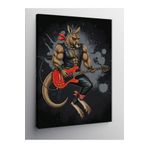 Tablo Mega Kanvas Tablo Rockçı Kanguru 100 X 140 Cnvsdkey-127170-100-140