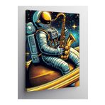 Tablo Mega Kanvas Tablo Saksafon Çalan Astronot 50 X 70 Cnvsdkey-126369-50-70
