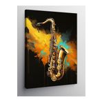 Tablo Mega Kanvas Tablo Sarı Saksafon 100 X 140 Cnvsdkey-128777-100-140