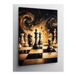 Tablo Mega Kanvas Tablo Satranç Tahtası 100 X 140 Cnvsdkey-128633-100-140
