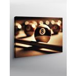 Tablo Mega Kanvas Tablo Sekiz Top Bilardo YTCNVS506486, 70 x 100