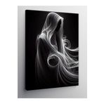 Tablo Mega Kanvas Tablo Siyah Beyaz Kadın 70 X 100 Cnvsdkey-128117-70-100