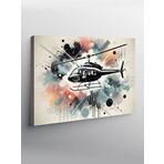 Tablo Mega Kanvas Tablo Soyut Helikopter Çizimi YTCNVS502990, 70 x 100
