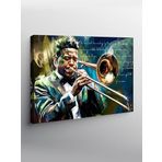 Tablo Mega Kanvas Tablo Trombon Çalan Sanatçı YTCNVS502912, 50 x 70
