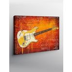 Tablo Mega Kanvas Tablo Turuncu Elektrik Gitar YTCNVS504336, 70 x 100