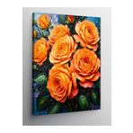 Tablo Mega Kanvas Tablo Turuncu Güller 70 X 100 Cnvsdkey-122609-70-100